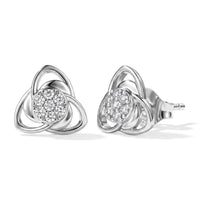 Luxuriant Lab Grown Diamond 0.20 ctw Stud Earrings in Rhodium Over Sterling Silver