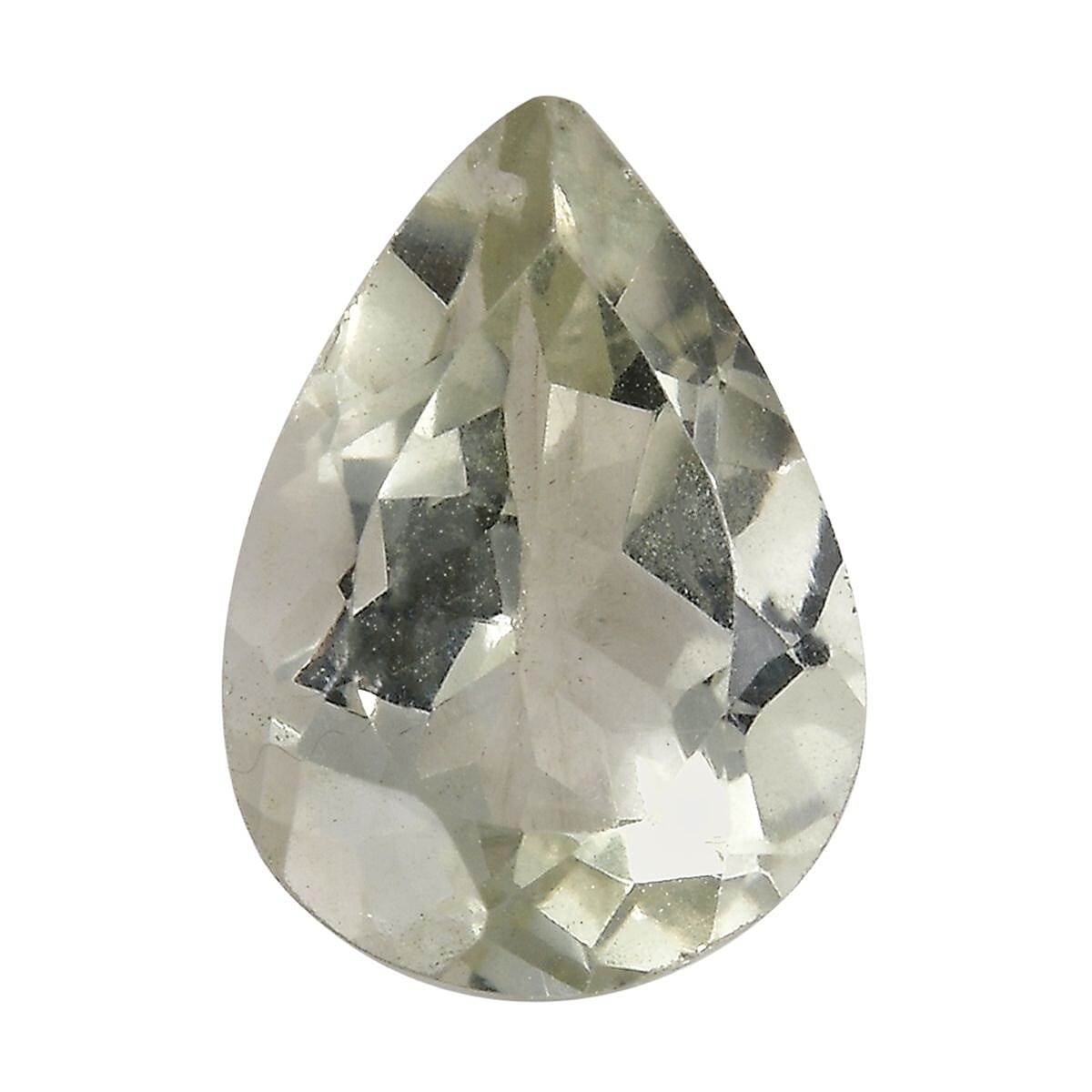 Montezuma Prasiolite (Pear 14x10 mm) 4.50 ctw Loose Gemstone