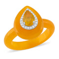 D'Joy Pink Jade, Multi Gemstone Ring in Rhodium Over Sterling Silver 19.75 ctw (Size 10.0) - Sticky add to cart bar