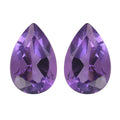 African Amethyst Set of 2 (Pear 6x4 mm) 0.71 ctw Loose Gemstone - Sticky add to cart bar