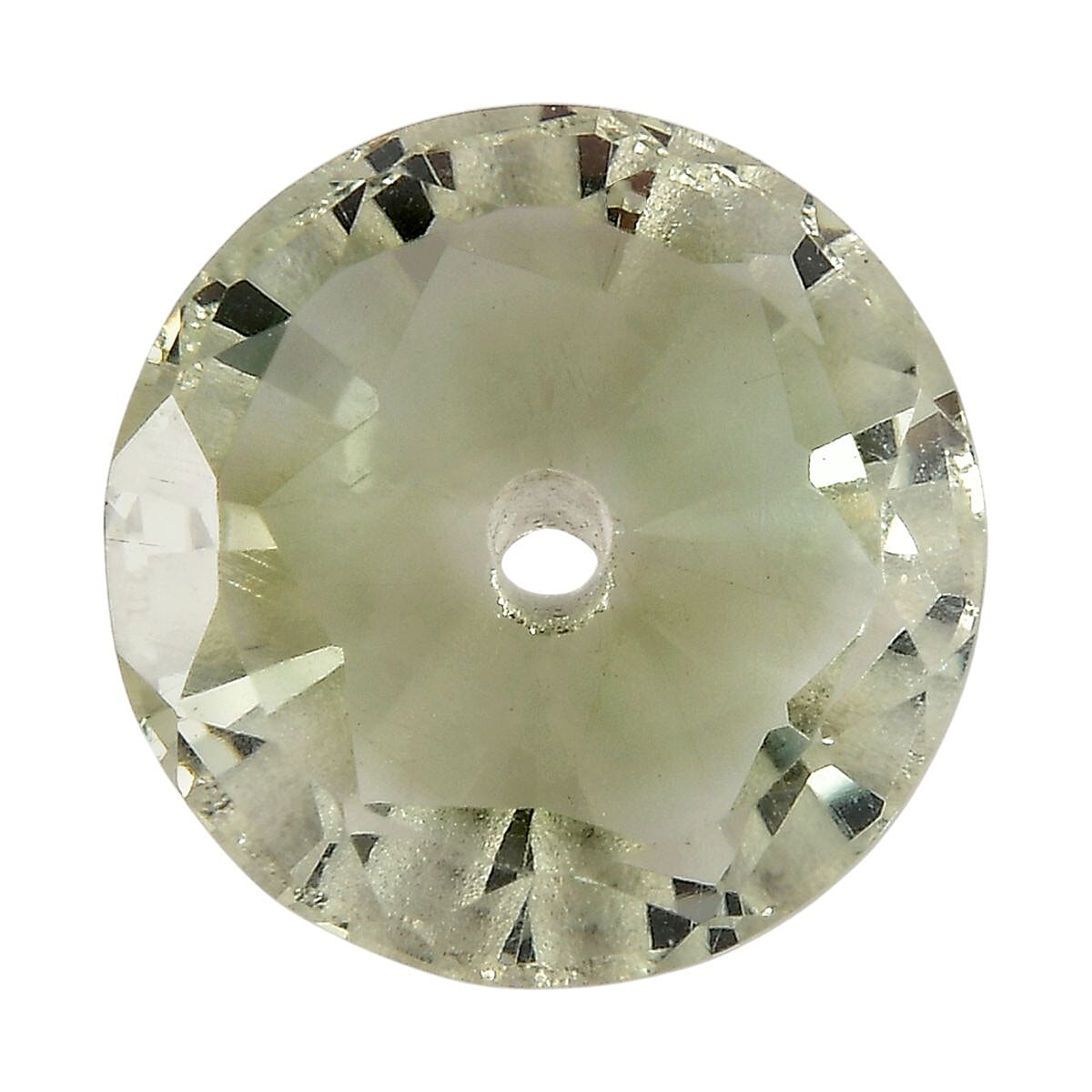 AA Montezuma Prasiolite (Round 10 mm) 2.58 ctw Loose Gemstone