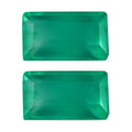 Green Onyx Set of 2 (Bgt 8x4 mm) 1.58 ctw Loose Gemstone - Sticky add to cart bar