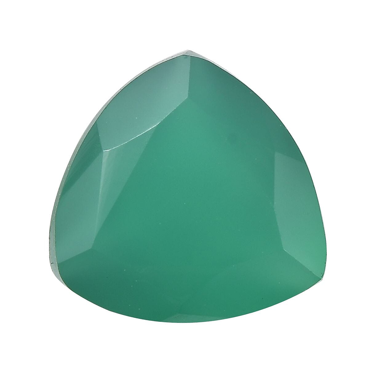 Green Onyx (Trl 9 mm) 2.10 ctw Loose Gemstone
