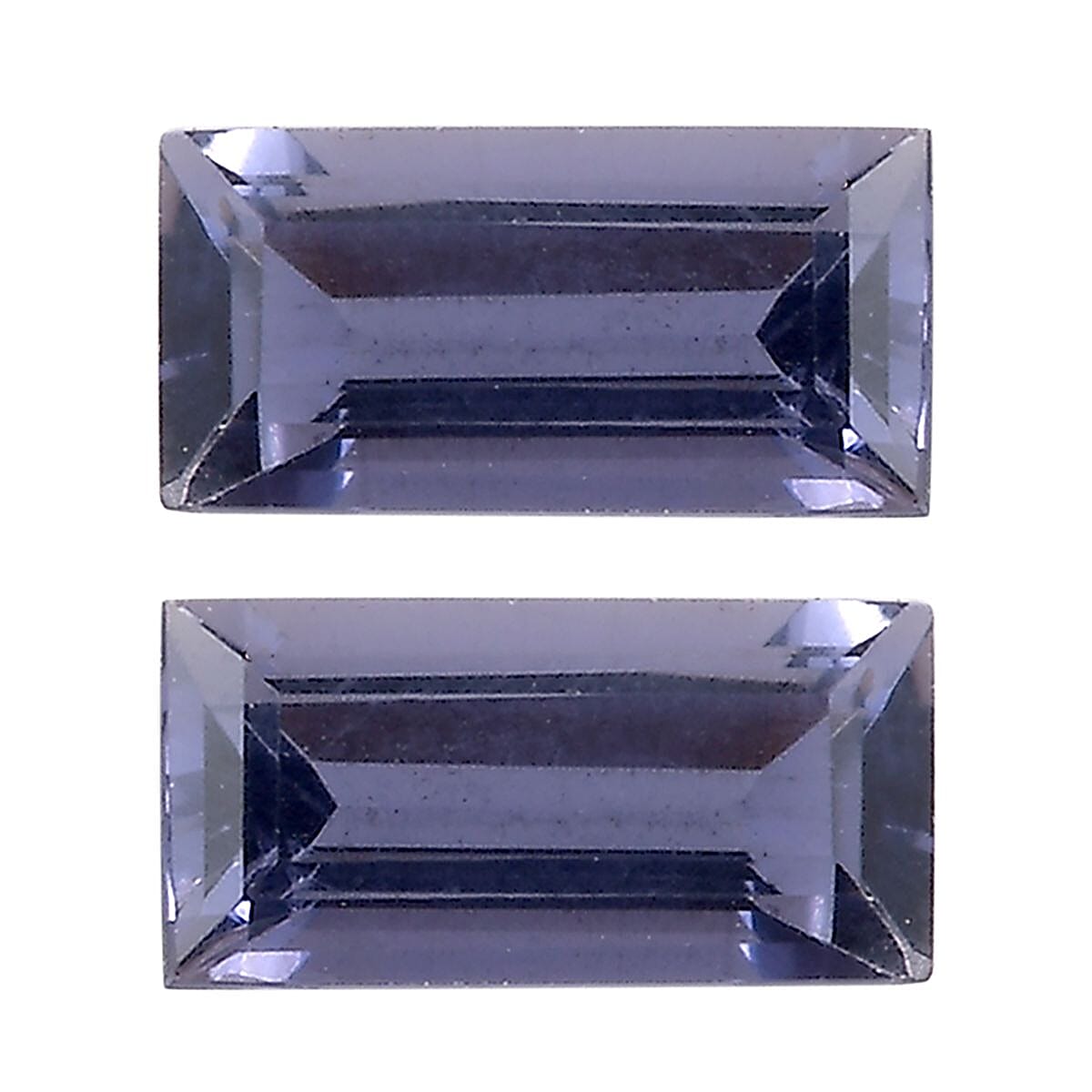 Catalina Iolite Set of 2 (Bgt 5x2.5 mm) 0.34 ctw Loose Gemstone