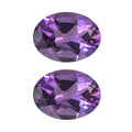 AA Mashamba Amethyst Set of 2 (Ovl 8x6 mm) 2.10 ctw Loose Gemstone - Sticky add to cart bar