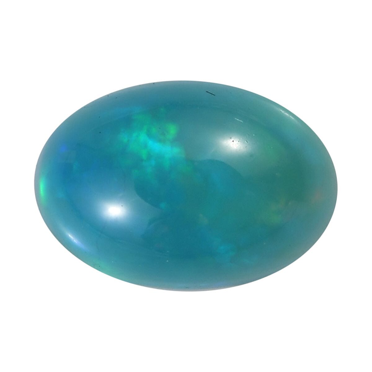 Miami Blue Welo Opal (Ovl 6x4 mm) 0.24 ctw Loose Gemstone