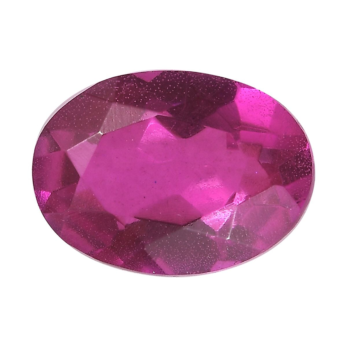Radiant Orchid Triplet Quartz (Ovl 7x5mm) 0.75 ctw Loose Gemstone