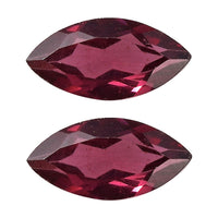 Orissa Rhodolite Garnet Set Of 2 (Mrq 6x3 mm) 0.53 ctw Loose Gemstone