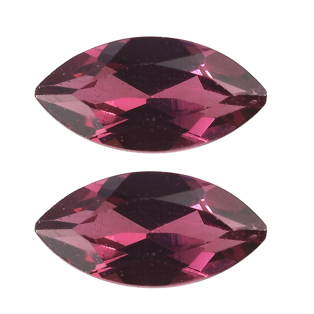 Orissa Rhodolite Garnet Set Of 2 (Mrq 8x4 mm) 1.19 ctw Loose Gemstone