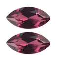 Orissa Rhodolite Garnet Set Of 2 (Mrq 8x4 mm) 1.19 ctw Loose Gemstone - Sticky add to cart bar