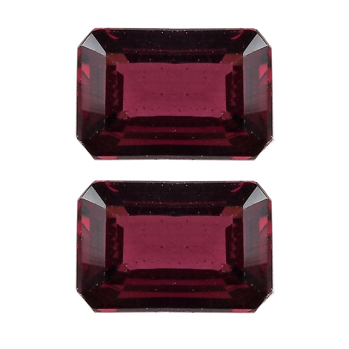 AAA Orissa Rhodolite Garnet Set Of 2 (Oct 6x4 mm) 1.10 ctw Loose Gemstone