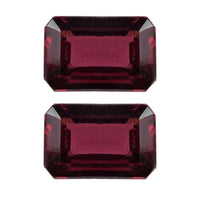 AAA Orissa Rhodolite Garnet Set Of 2 (Oct 6x4 mm) 1.10 ctw Loose Gemstone