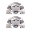 White Topaz Set of 2 (D Shape 6x4 mm) 0.84 ctw Loose Gemstone - Sticky add to cart bar