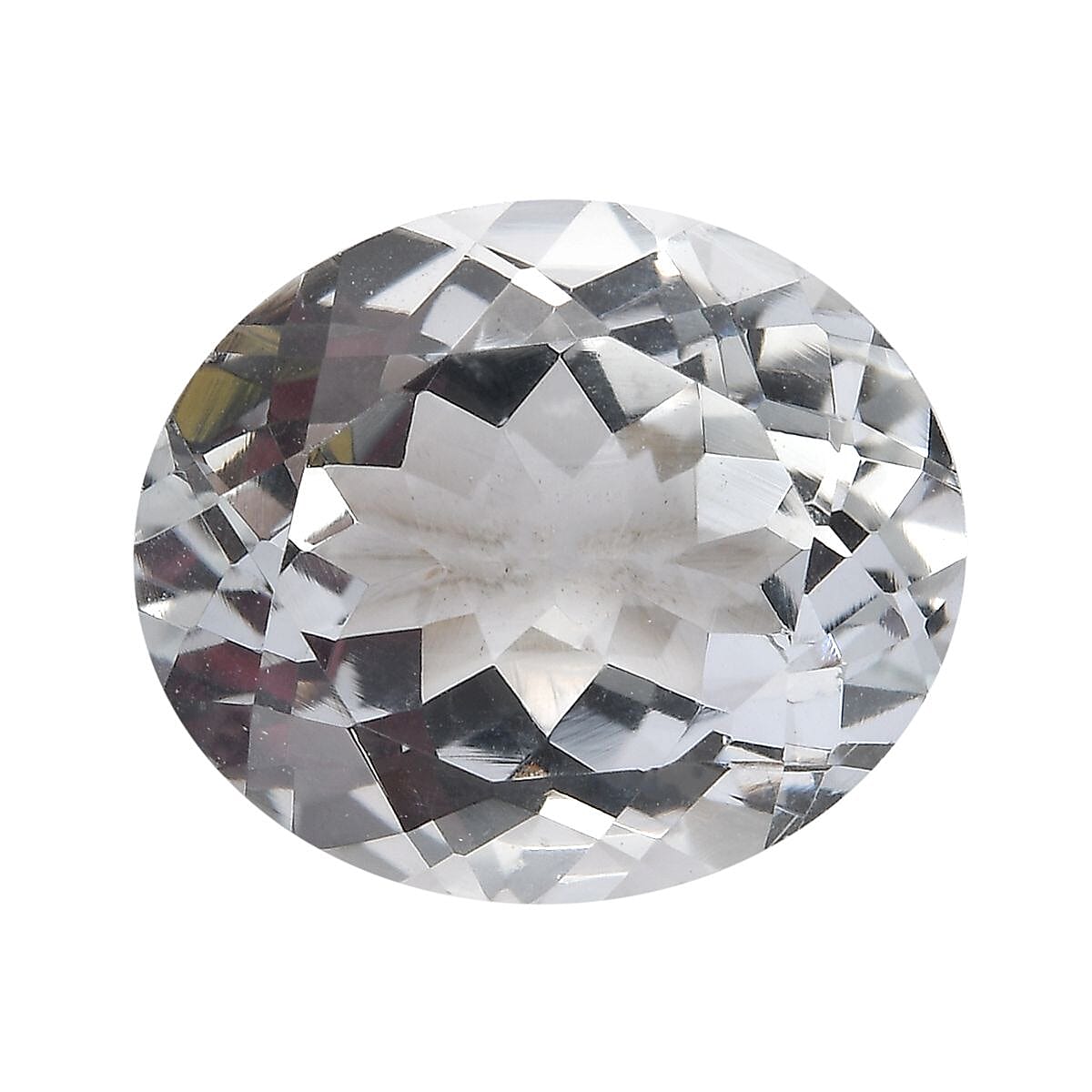 White Topaz (Ovl 12x10 mm) 4.90 ctw Loose Gemstone