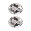 White Topaz Set of 2 (Ovl 5x4 mm) 0.85 ctw Loose Gemstone - Sticky add to cart bar
