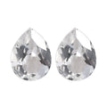 White Topaz Set of 2 (Pear 8x6 mm) 2.44 ctw Loose Gemstone - Sticky add to cart bar