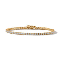 Luxuriant Lab Grown Diamond (SI) Bracelet in 18K Vermeil YG Over Sterling Silver (6.50 In) 3.75 ctw