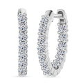 Luxuriant Lab Grown Diamond (SI) Hoop Earrings in 18K Vermeil YG Over Sterling Silver 1.50 ctw - Sticky add to cart bar