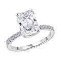 Radiant Cut Luxuriant Lab Grown Diamond G - VS 3.00 ctw Ring in 950 Platinum (Size 5.0) 5 Grams - Sticky add to cart bar