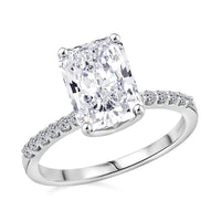 Radiant Cut Luxuriant Lab Grown Diamond G - VS 3.00 ctw Ring in 950 Platinum (Size 5.0) 5 Grams