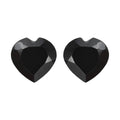 Set of 2 Thai Black Spinel (Hrt 5 mm) 0.94 ctw Loose Gemstone - Sticky add to cart bar