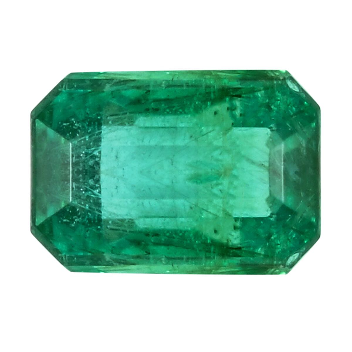 Asscher Cut AAAA Gemfields Emerald (Oct 7x5 mm) 1.00 ctw