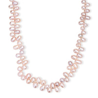 Lavender Pearl Necklace in 18K Vermeil Rose Gold Over Sterling Silver 18 Inches