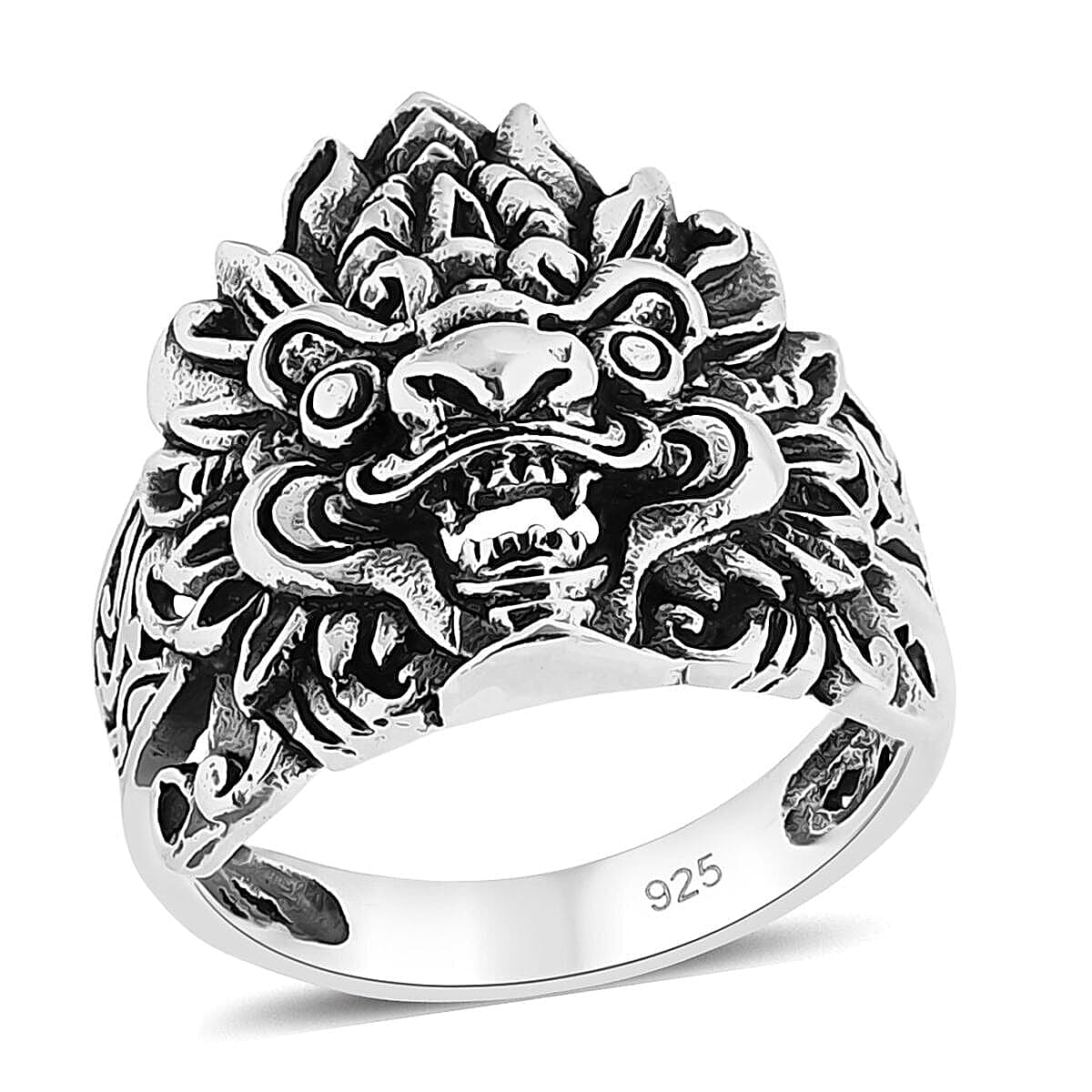 D'Joy Bali Legacy Sterling Silver Pixiu Ring (Size 10.0) (4.35 g)