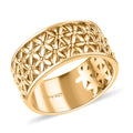 D'Joy Abstract Band Ring in 18K Vermeil Yellow Gold Over Sterling Silver (Size 10.0) 6.25 Grams - Sticky add to cart bar