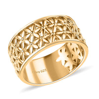 D'Joy Abstract Band Ring in 18K Vermeil Yellow Gold Over Sterling Silver (Size 10.0) 6.25 Grams