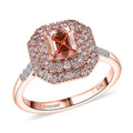 Luxuriant Lab Grown Pink Diamond EF VS and Lab Grown Diamond 1.55 ctw Ring in 10K Rose Gold - Sticky add to cart bar