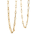 5mm Paperclip Chain Necklace in 14K Yellow Gold 11 Grams 24 Inches - Sticky add to cart bar