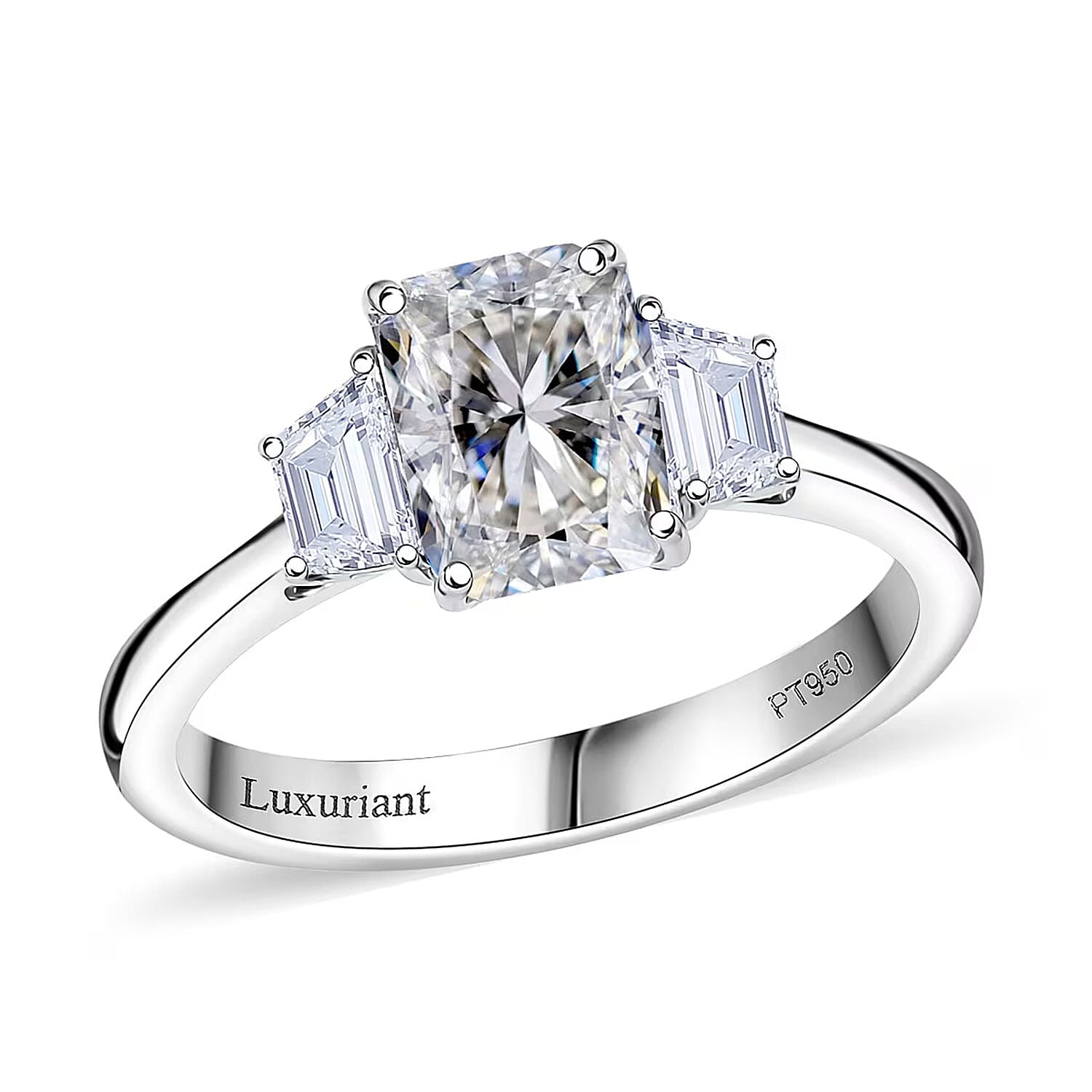 950 Platinum Luxuriant Lab Grown Diamond (EF-VS) Ring (Size 10.0) (5.10 g) 2.25 ctw