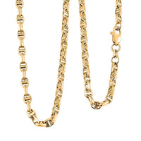4mm Filk Chain Necklace in 14K Yellow Gold 7 Grams 18 Inches
