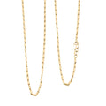 1.55mm Razo Chain Necklace in 14K Yellow Gold 6.35 Grams 20 Inches - Sticky add to cart bar