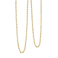 14K Yellow Gold Rope Chain Necklace (22 Inches) (3mm, 3.8 Grams) - Sticky add to cart bar