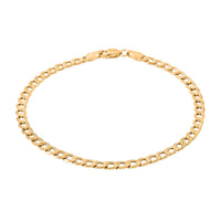 3.5mm Cuban Chain Bracelet in 14K Yellow Gold (7.00 In) 1.65 Grams