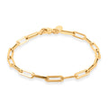 TLV 18K Yellow Gold 4mm Paper Clip Bracelet (7.00 In) (3.4 g) - Sticky add to cart bar