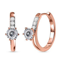 D''Joy Moissanite Earrings in Sterling Silver 1.08 ctw