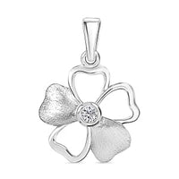 D''Joy Moissanite Pendant in Platinum Over Sterling Silver 0.12 ctw
