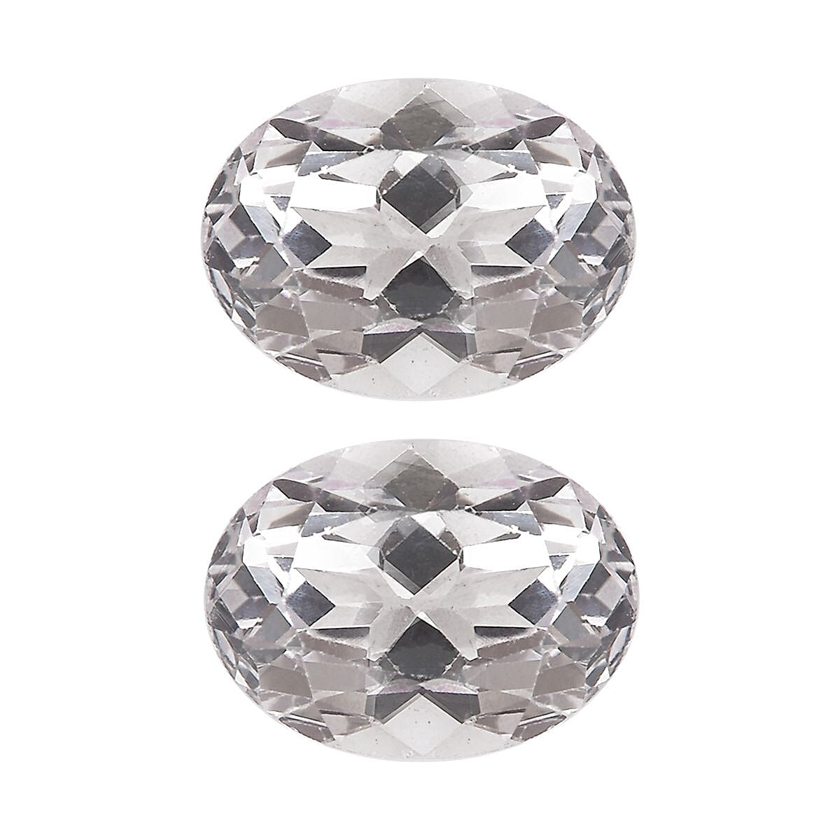 White Topaz (Ovl 8x6 mm) 2.54 ctw Loose Gemstone