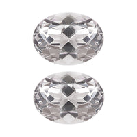 White Topaz (Ovl 8x6 mm) 2.54 ctw Loose Gemstone