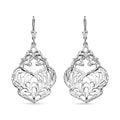 D'Joy Passport to Turkey Floral Earrings in Rhodium Over Sterling Silver 7.10 Grams - Sticky add to cart bar