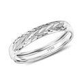 950 Platinum Diamond-Cut Band Ring 3 Grams - Sticky add to cart bar