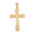 Made in America 10K Yellow Gold Cross Pendant without Chain 2 Grams - Sticky add to cart bar