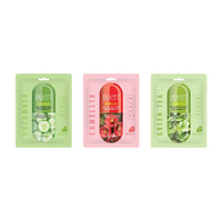 JIGOTT Real Ampoule Cotton Mask Soothing Collection- Cucumber, Camellia, & Green Tea (3x10 each)