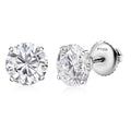 Moissanite Solitaire Stud Earrings in 950 Platinum 3.60 ctw - Sticky add to cart bar