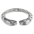 Bali Legacy Sterling Silver Dragon Bangle Bracelet (7.25 In) - Sticky add to cart bar