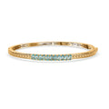 EverTrue Paraiba Apatite 11.75 ctw Bangle Bracelet in 18K YG Plated (6.50 In) - Sticky add to cart bar