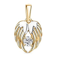 D''Joy Moissanite Pendant in Sterling Silver 0.20 ctw